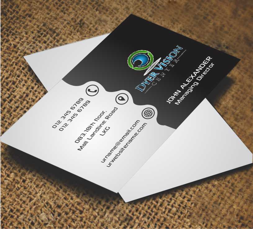 Business Card Design by AwsomeD for Dyer Vision Center | Design #3701594