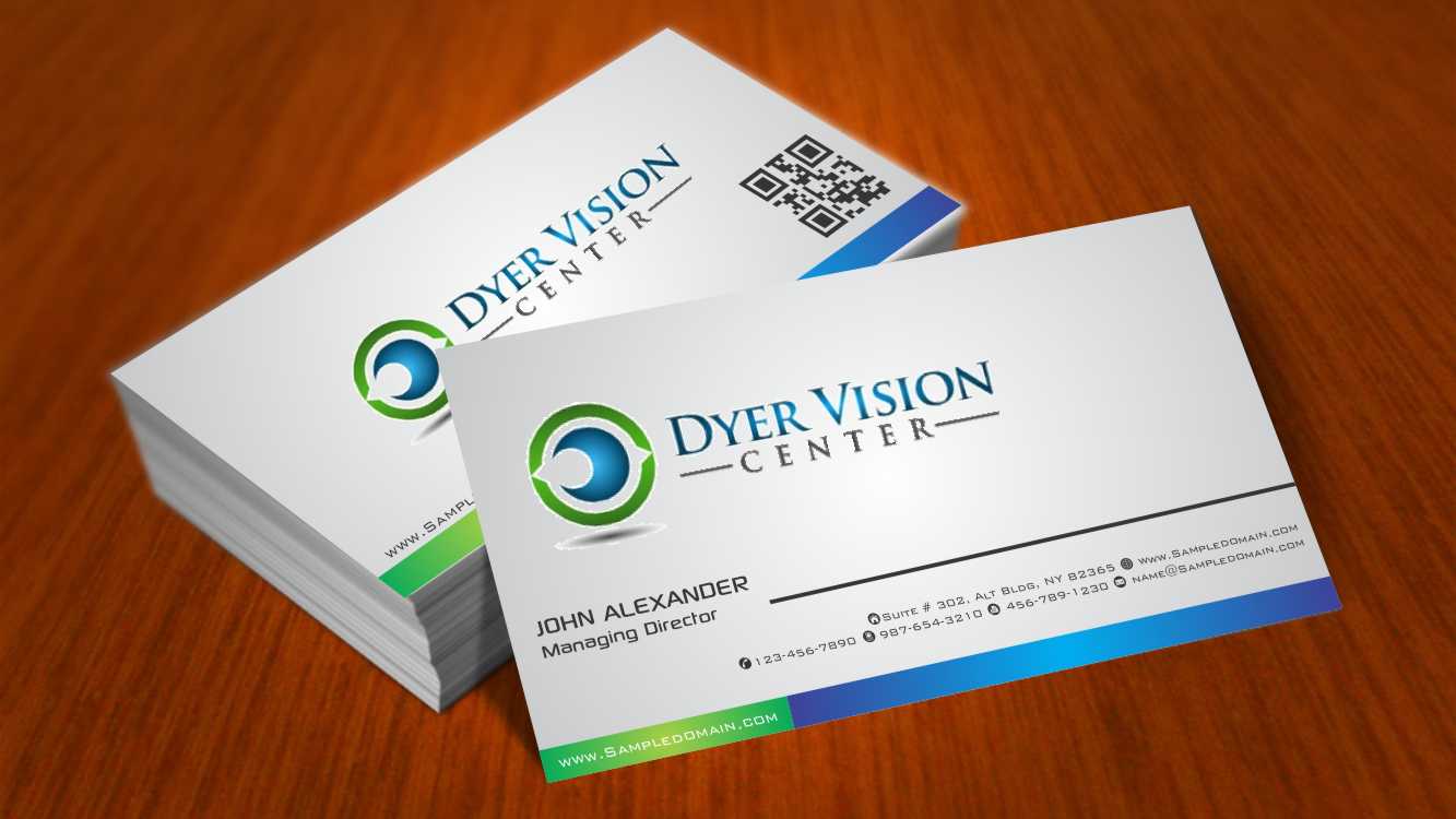 Business Card Design by AwsomeD for Dyer Vision Center | Design #3701596