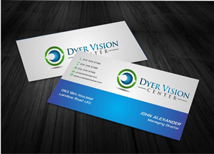 Business Card Design by AwsomeD for Dyer Vision Center | Design: #3701598