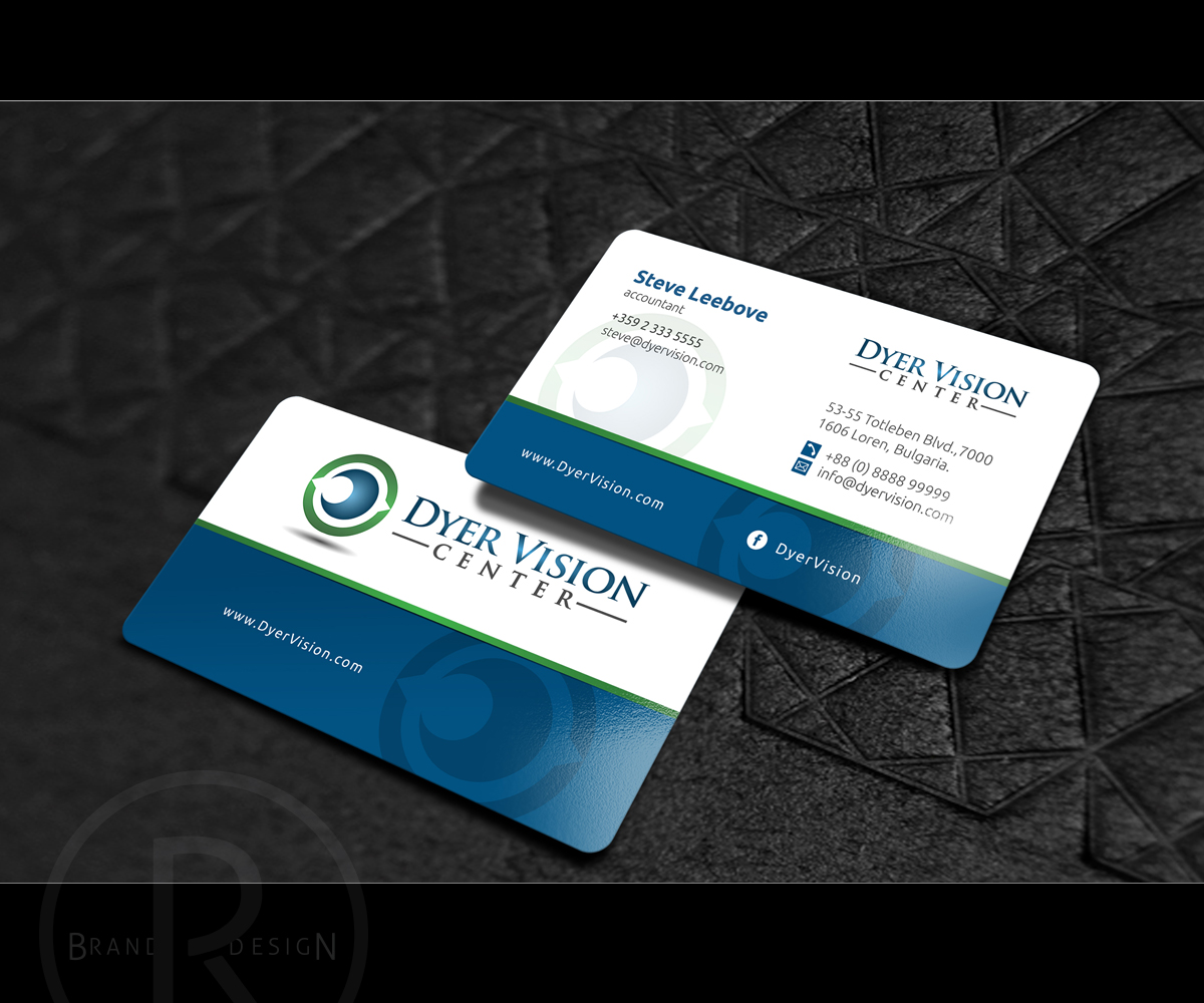 Business Card Design by Rich_LHA for Dyer Vision Center | Design #3710136