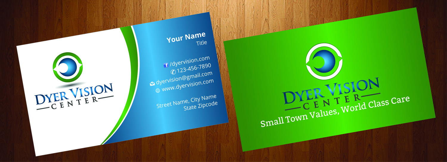Business Card Design by HarmiDesigning for Dyer Vision Center | Design #3705244
