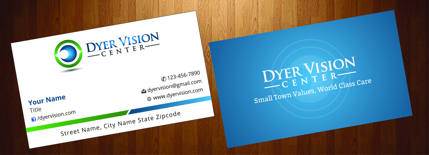 Business Card Design by HarmiDesigning for Dyer Vision Center | Design #3705275