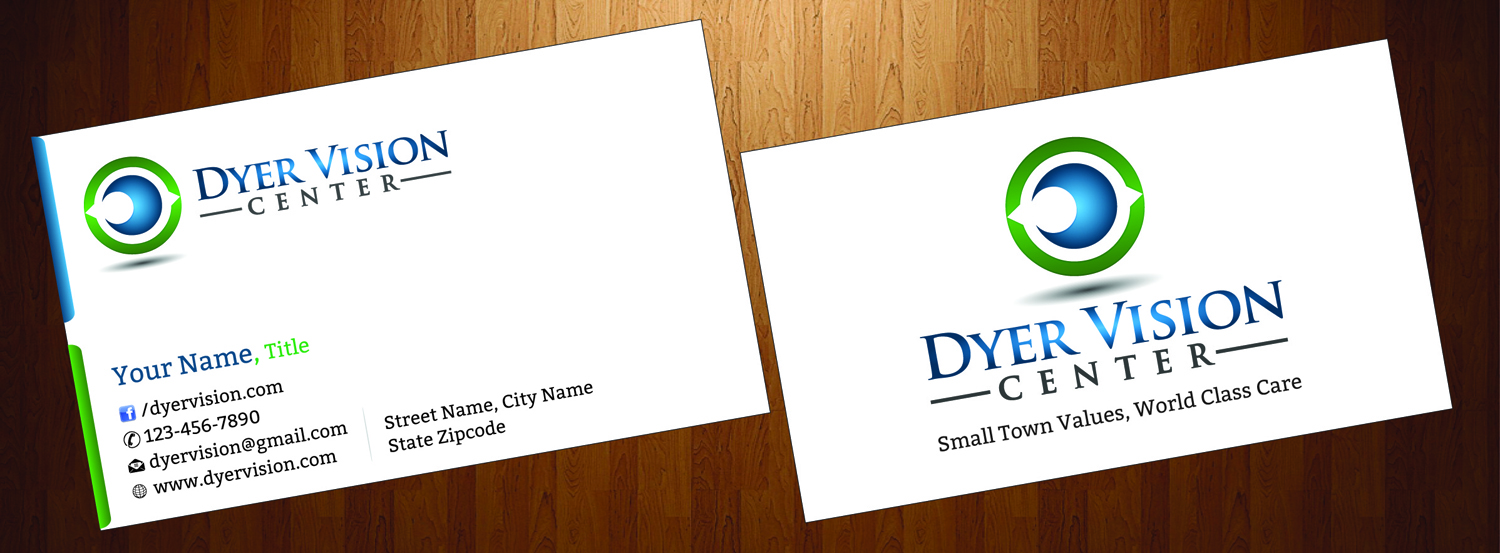 Business Card Design by HarmiDesigning for Dyer Vision Center | Design #3705295