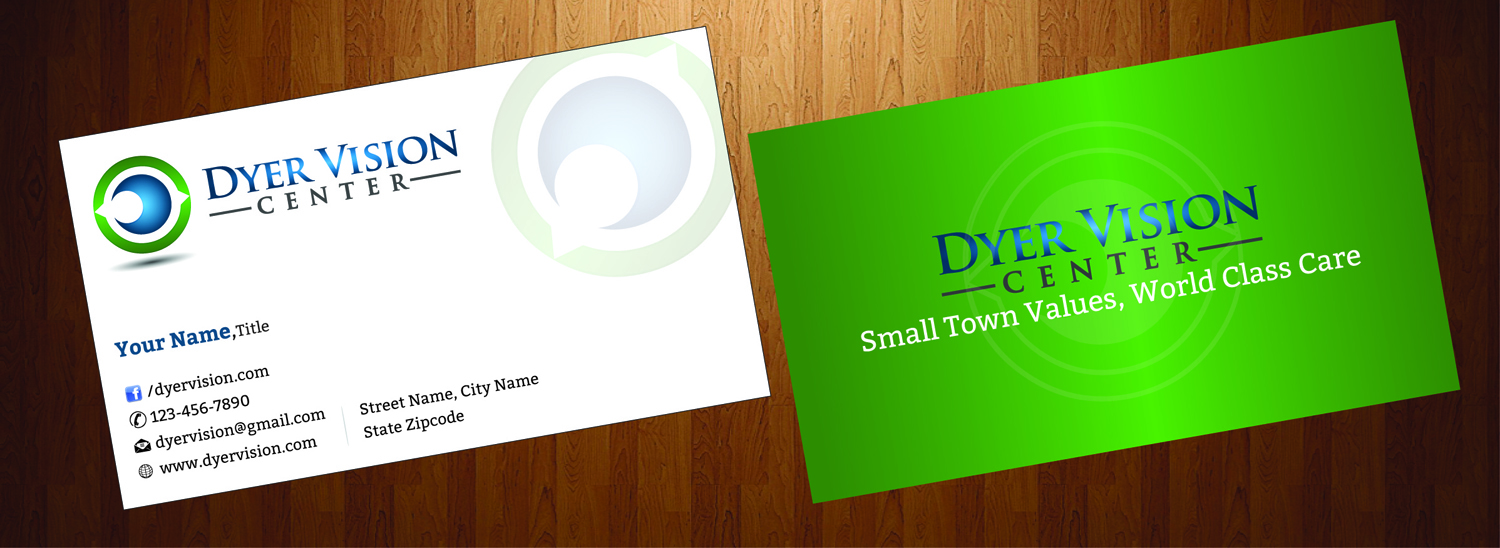Business Card Design by HarmiDesigning for Dyer Vision Center | Design #3706850