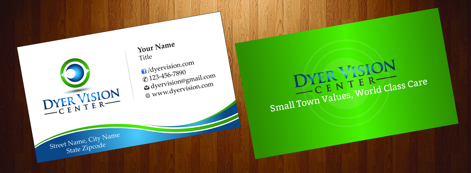 Business Card Design by HarmiDesigning for Dyer Vision Center | Design #3706854