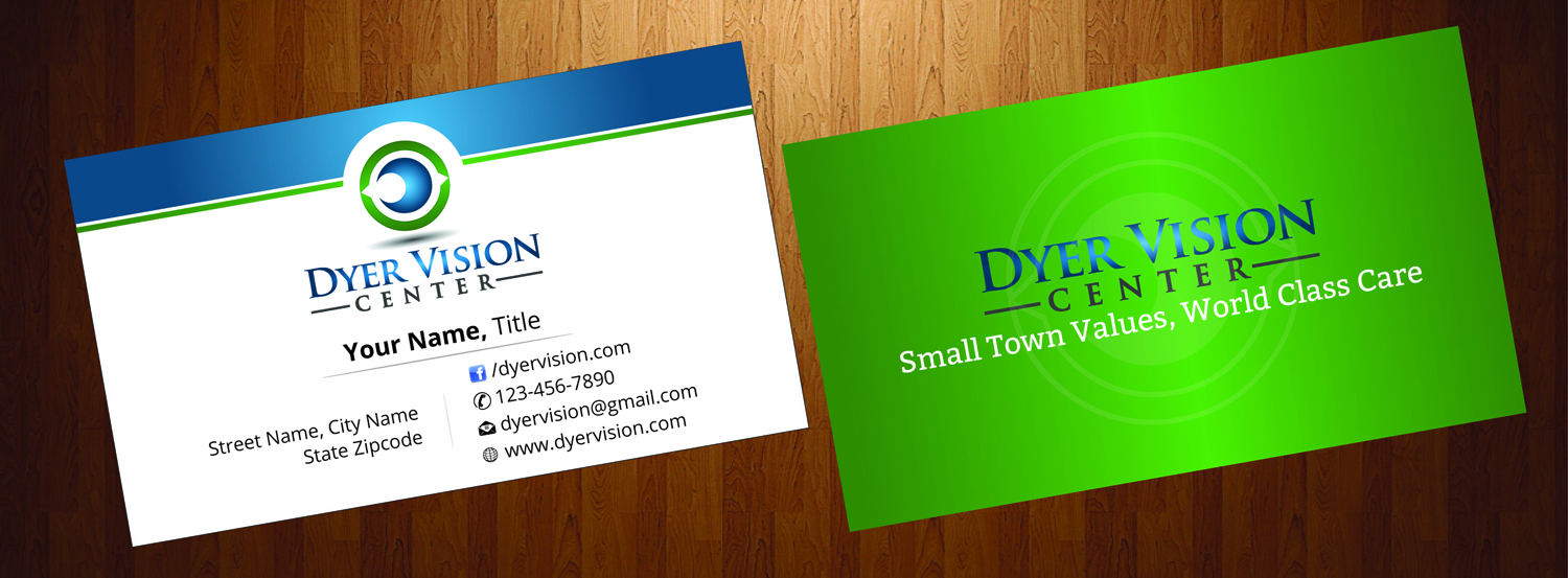 Business Card Design by HarmiDesigning for Dyer Vision Center | Design #3706861
