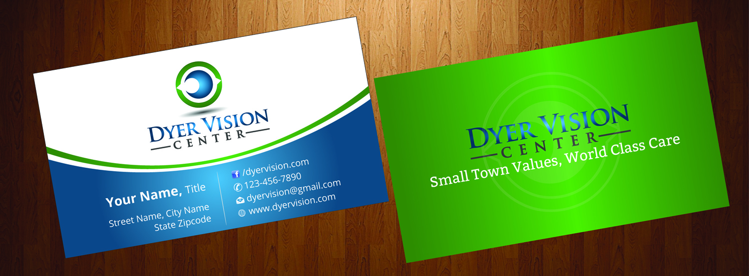Business Card Design by HarmiDesigning for Dyer Vision Center | Design #3706865