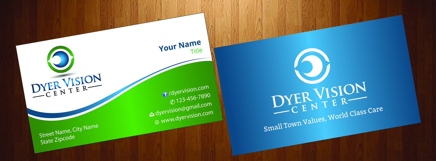 Business Card Design by HarmiDesigning for Dyer Vision Center | Design #3706870