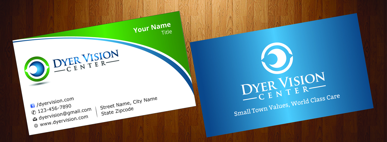 Business Card Design by HarmiDesigning for Dyer Vision Center | Design #3706873