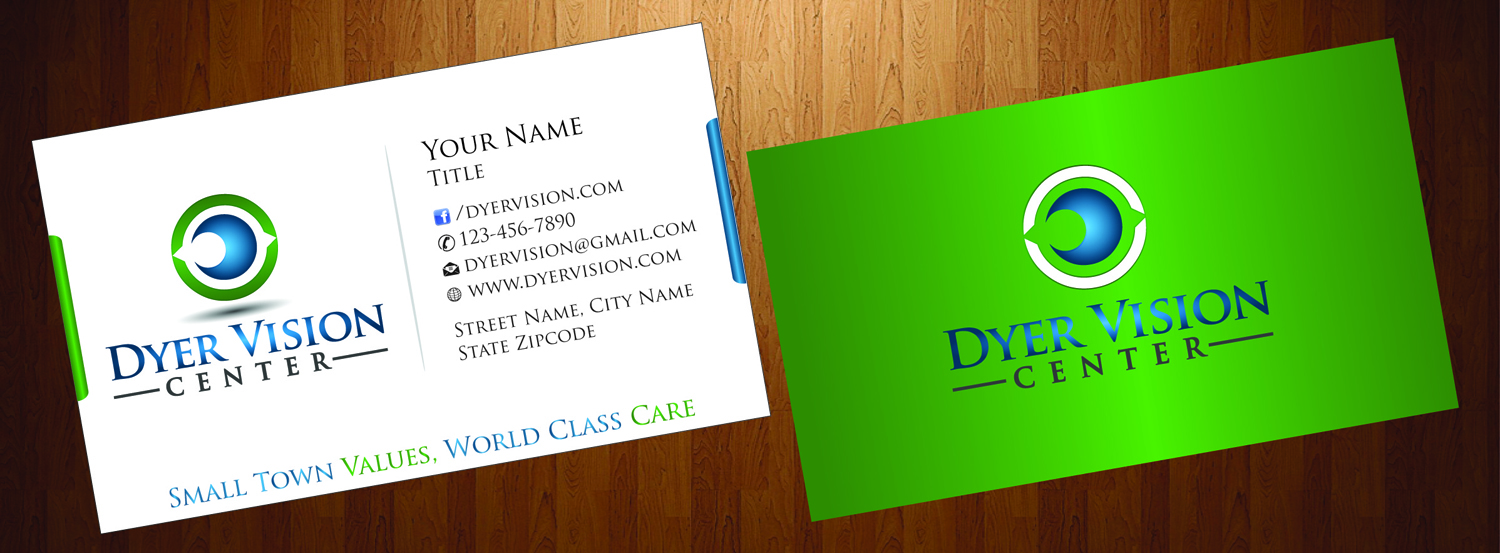 Business Card Design by HarmiDesigning for Dyer Vision Center | Design #3706879