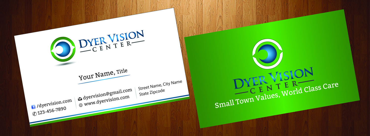 Business Card Design by HarmiDesigning for Dyer Vision Center | Design #3706887