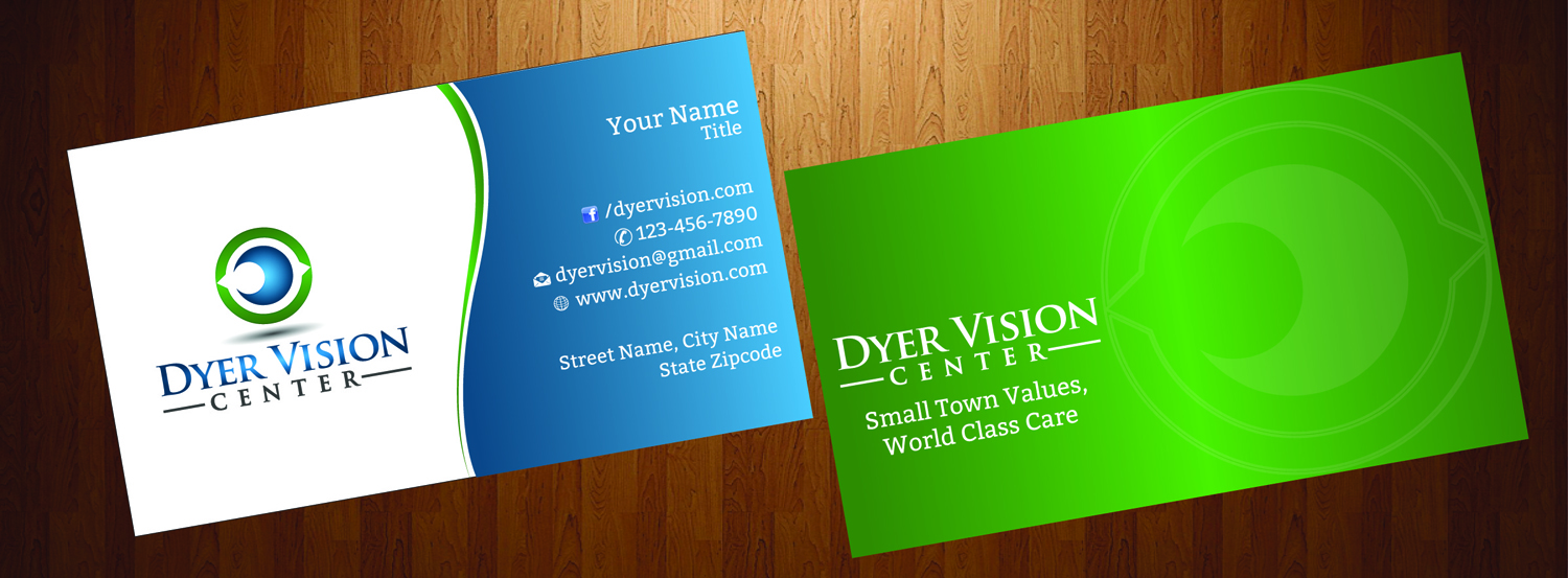 Business Card Design by HarmiDesigning for Dyer Vision Center | Design #3706906