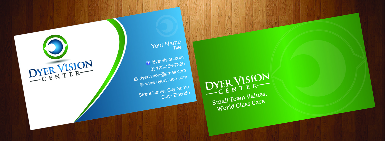 Business Card Design by HarmiDesigning for Dyer Vision Center | Design #3706912