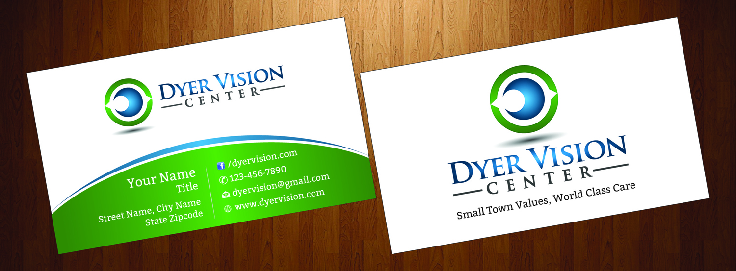 Business Card Design by HarmiDesigning for Dyer Vision Center | Design #3706917