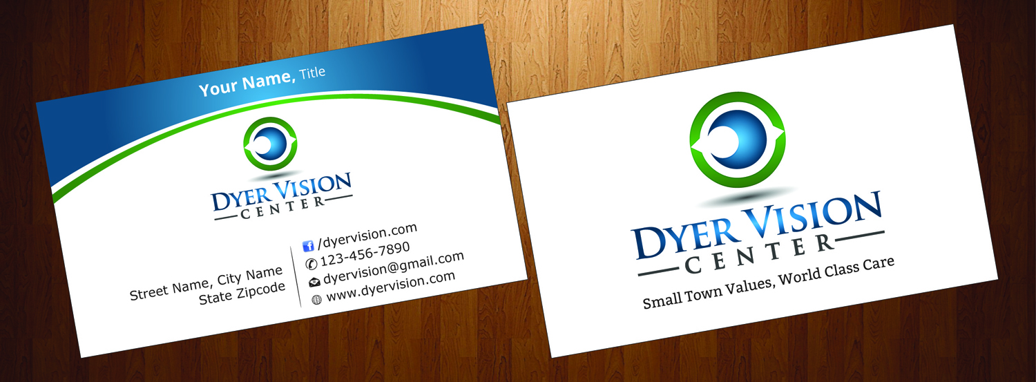 Business Card Design by HarmiDesigning for Dyer Vision Center | Design #3706924