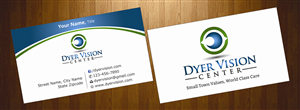 Business Card Design by HarmiDesigning for Dyer Vision Center | Design: #3706924