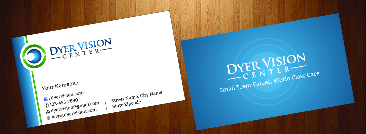 Business Card Design by HarmiDesigning for Dyer Vision Center | Design #3706928