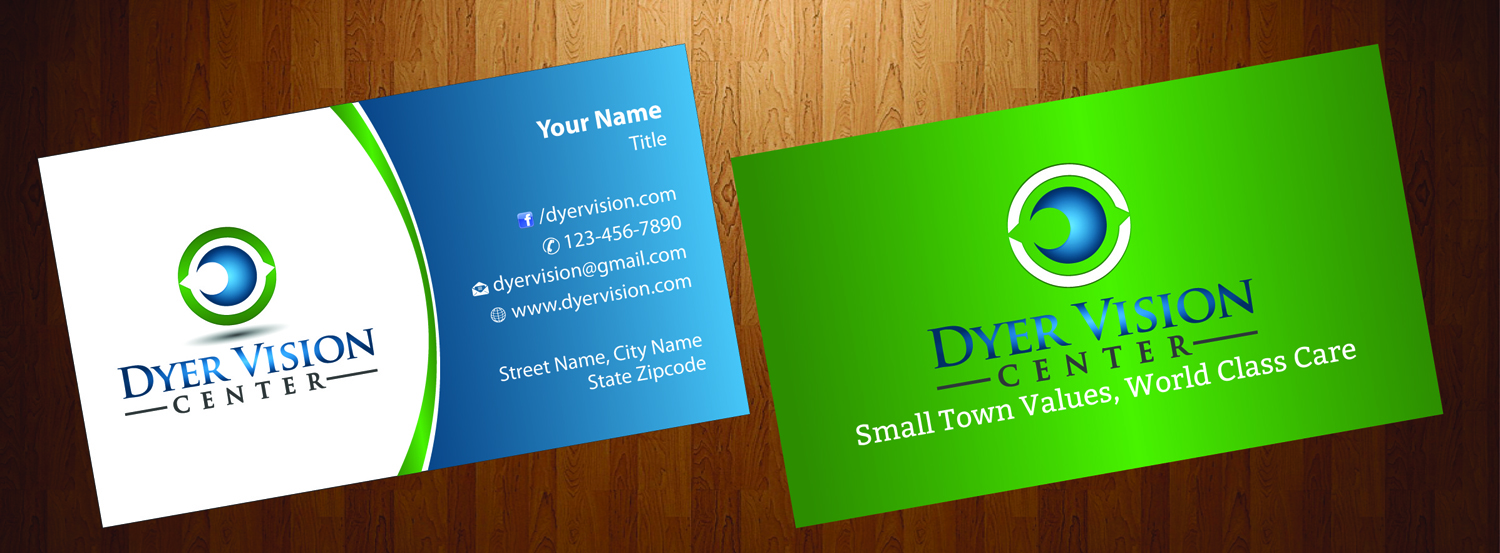 Business Card Design by HarmiDesigning for Dyer Vision Center | Design #3706934