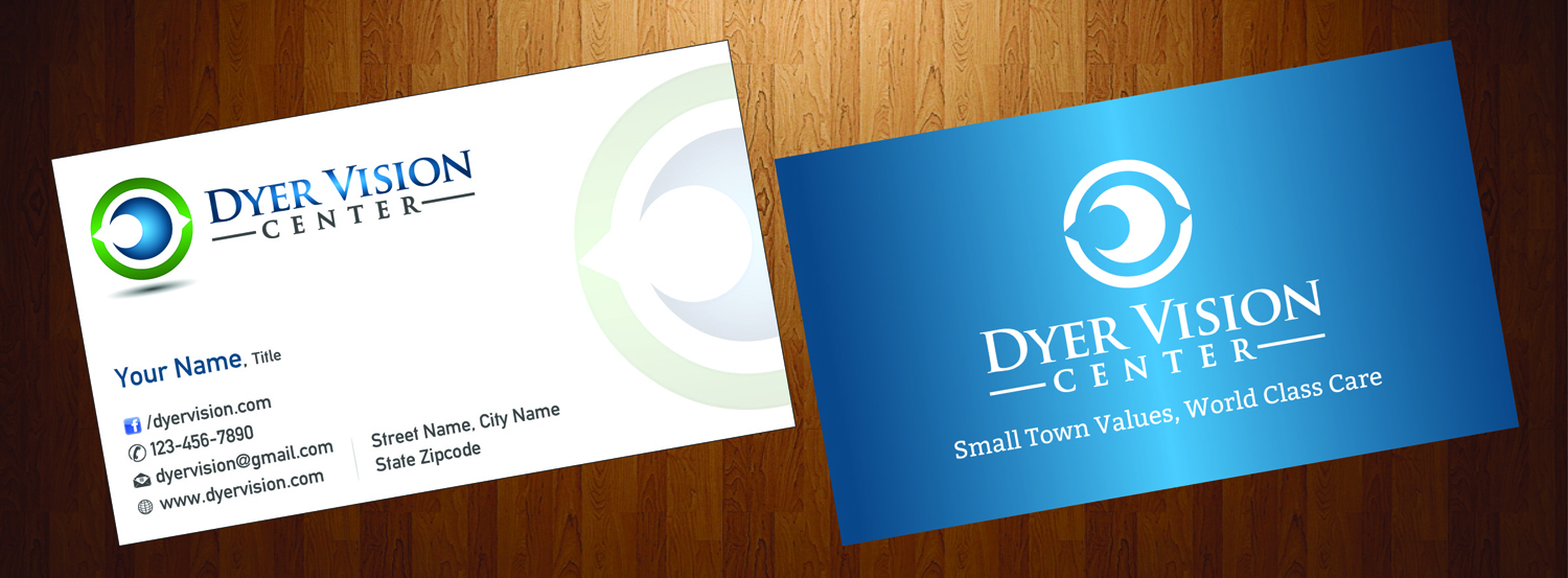 Business Card Design by HarmiDesigning for Dyer Vision Center | Design #3706947
