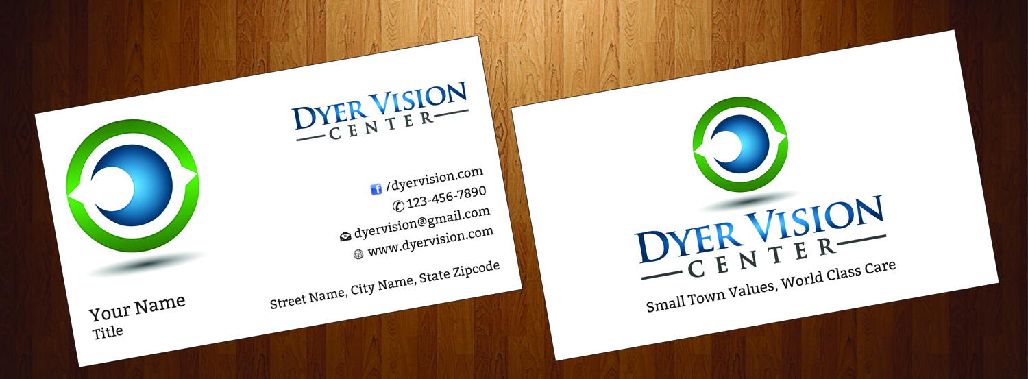 Business Card Design by harmi_199 for Dyer Vision Center | Design #3706953