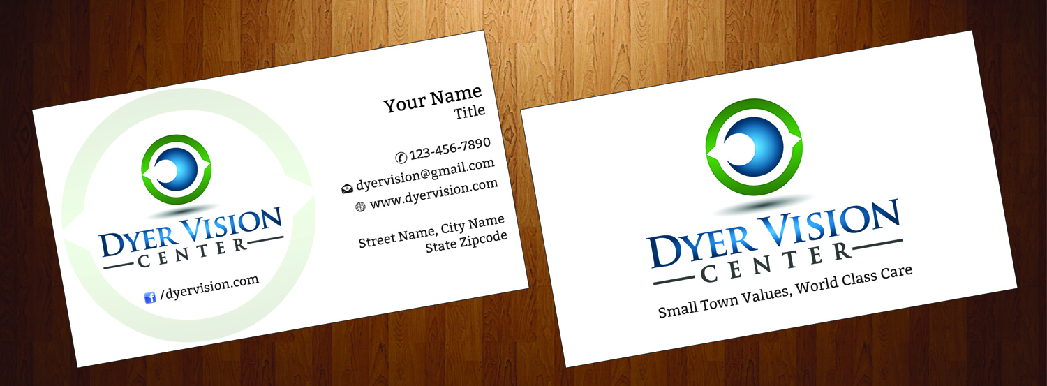 Business Card Design by HarmiDesigning for Dyer Vision Center | Design #3706959