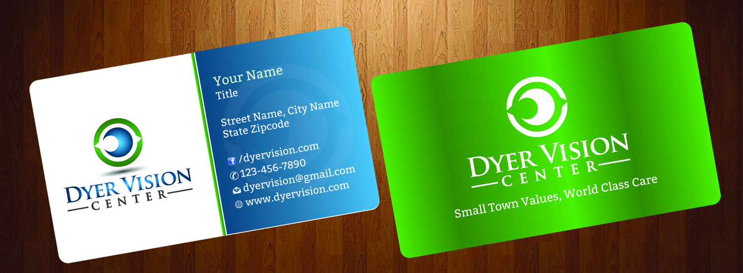 Business Card Design by HarmiDesigning for Dyer Vision Center | Design #3706977