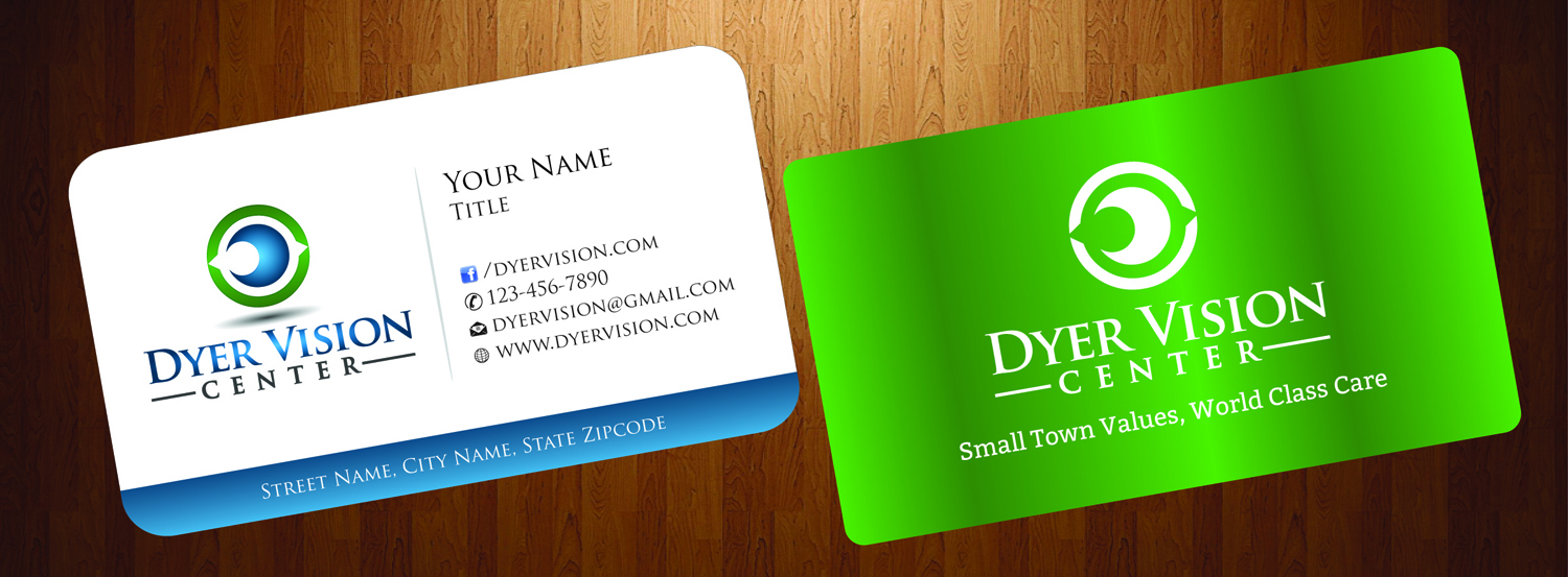 Business Card Design by harmi_199 for Dyer Vision Center | Design #3706981