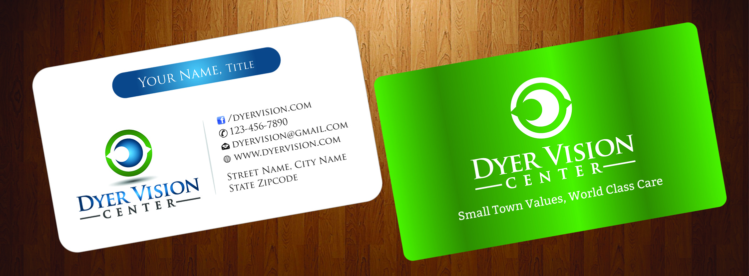 Business Card Design by HarmiDesigning for Dyer Vision Center | Design #3706986