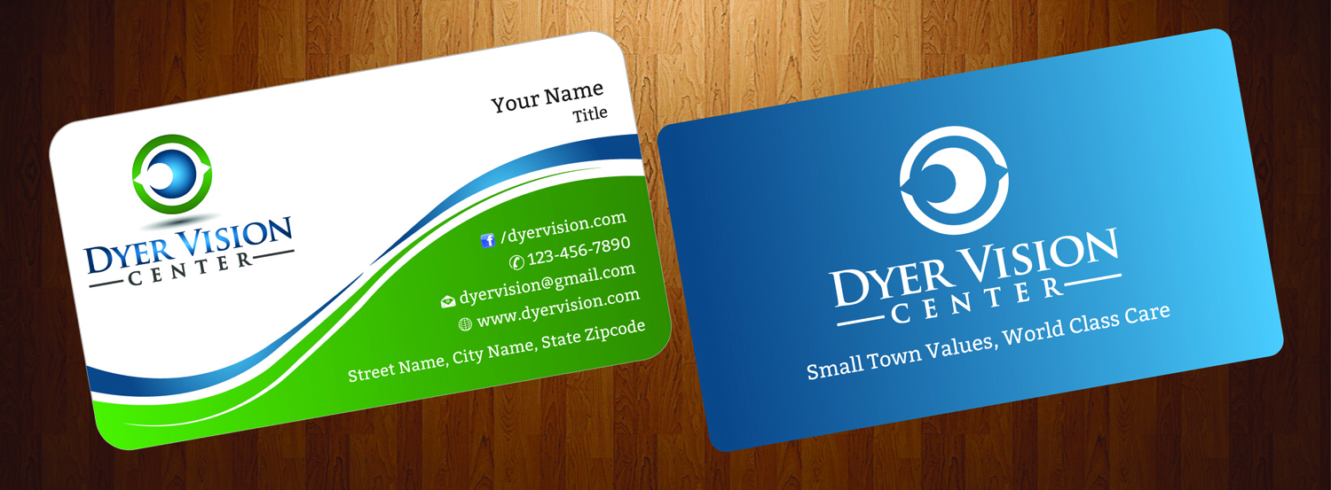 Business Card Design by HarmiDesigning for Dyer Vision Center | Design #3706994