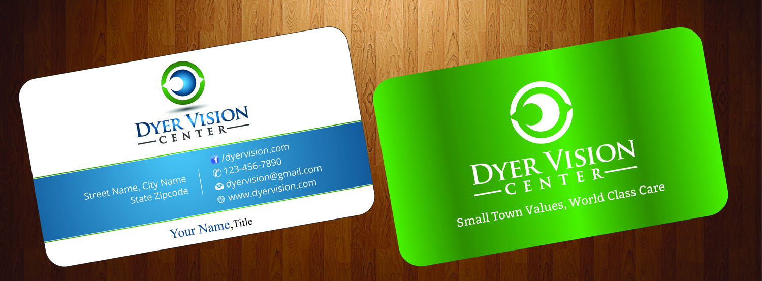 Business Card Design by harmi_199 for Dyer Vision Center | Design #3706997