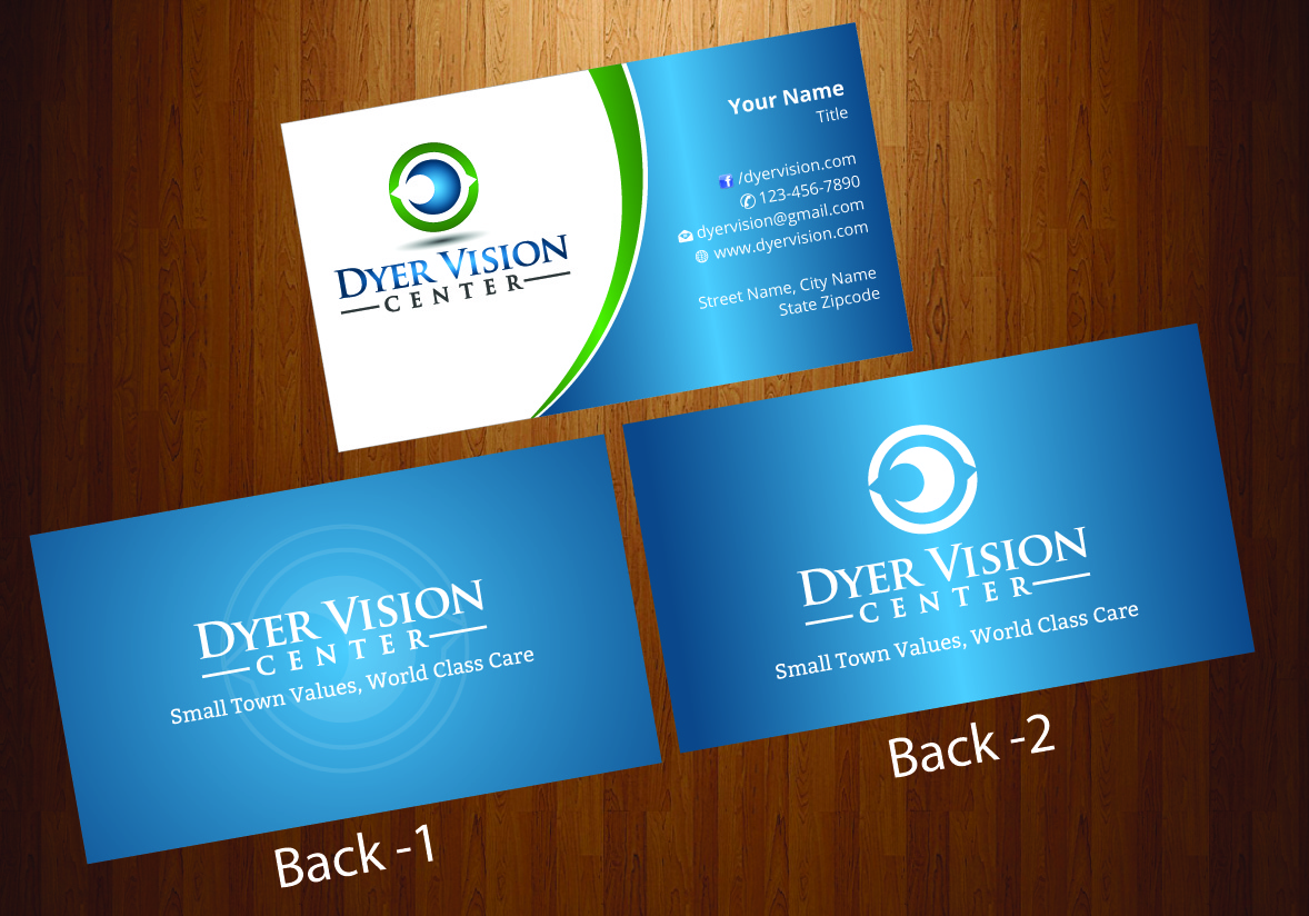 Business Card Design by harmi_199 for Dyer Vision Center | Design #3713661