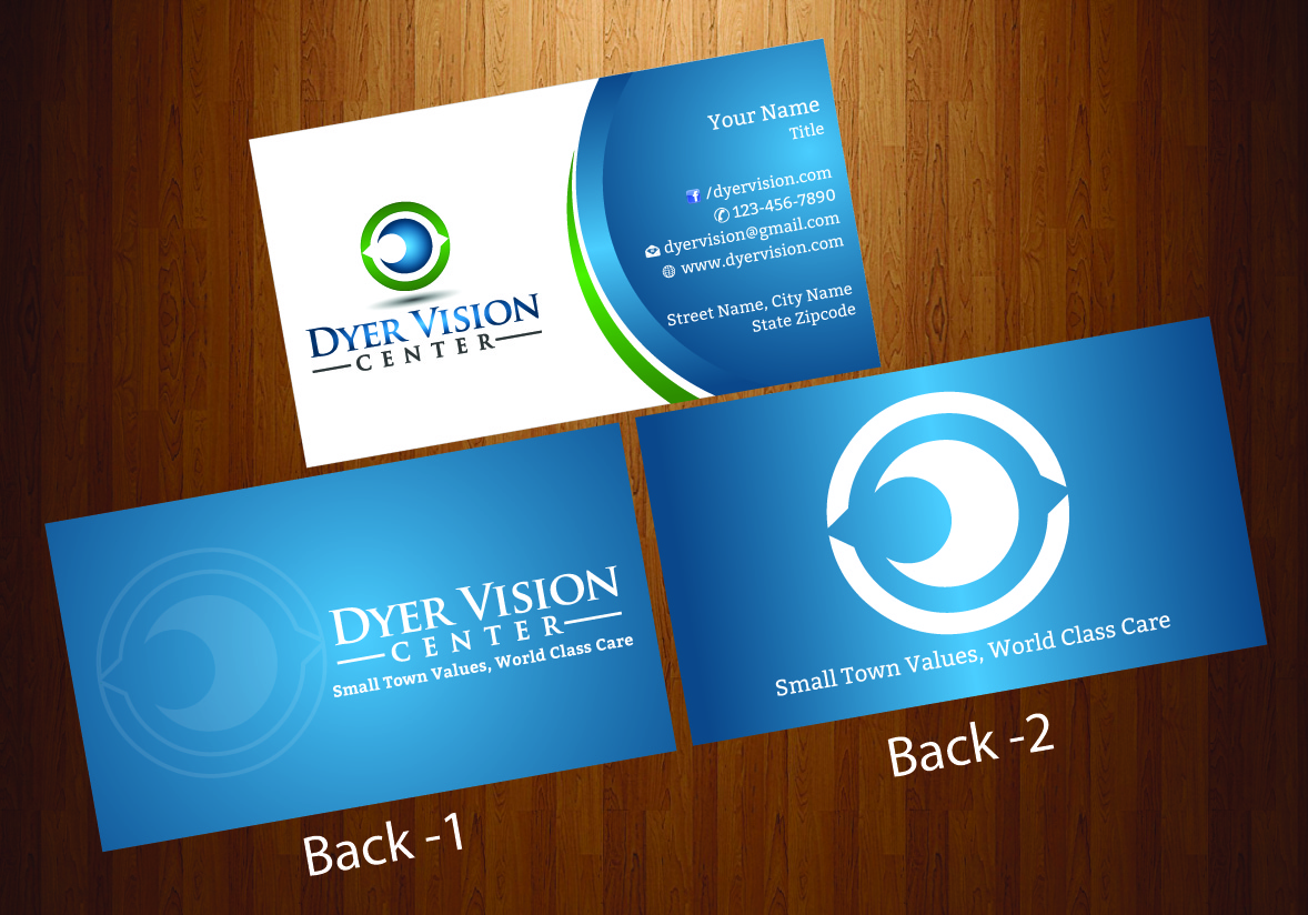 Business Card Design by harmi_199 for Dyer Vision Center | Design #3713670