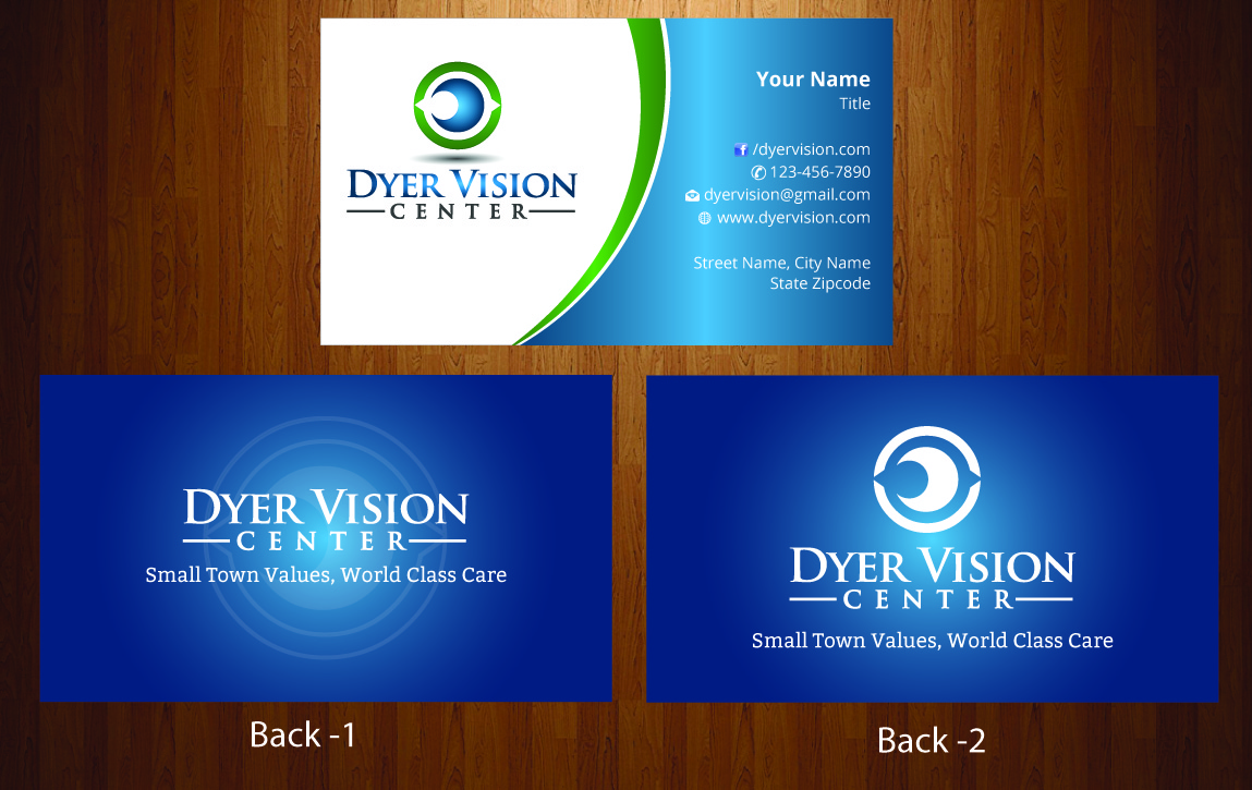 Business Card Design by harmi_199 for Dyer Vision Center | Design #3728162