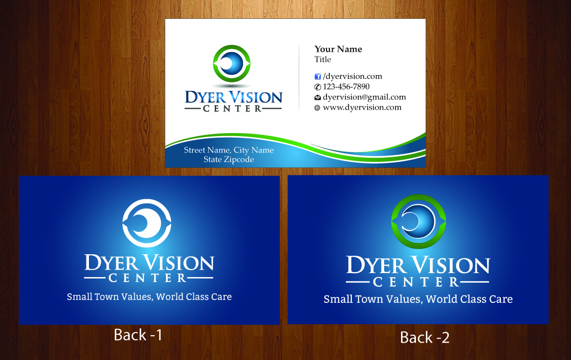 Business Card Design by harmi_199 for Dyer Vision Center | Design #3728179