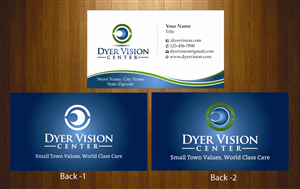 Diseño de Tarjeta de Presentación por harmi_199 para Dyer Vision Center | Diseño: #3728179