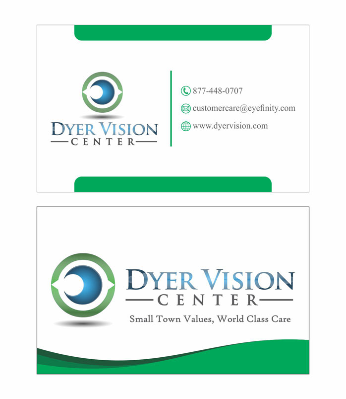 Business Card Design by Lakshmikar for Dyer Vision Center | Design #3697187