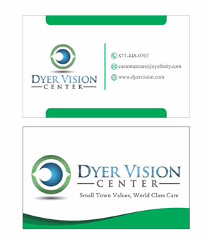 Business Card Design by Lakshmikar for Dyer Vision Center | Design: #3697187