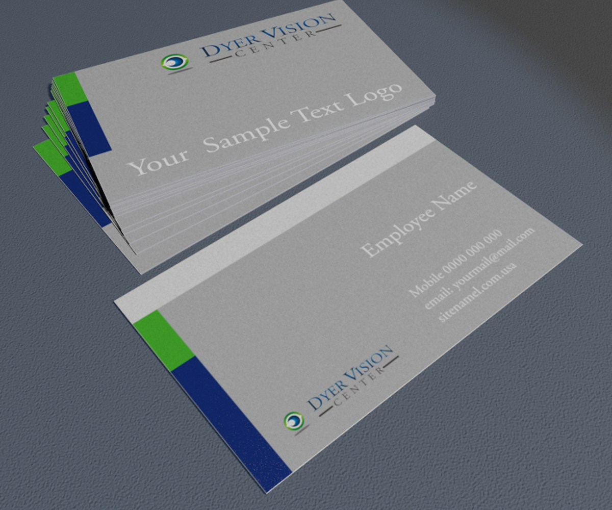 Design de Carte de Visite par Tamriko pour Dyer Vision Center | Design #3696345