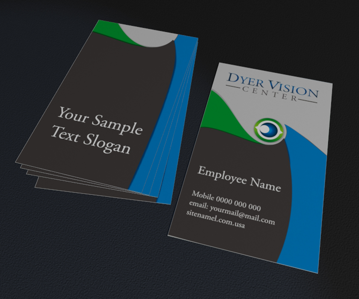 Business Card Design by Tamriko for Dyer Vision Center | Design #3696721