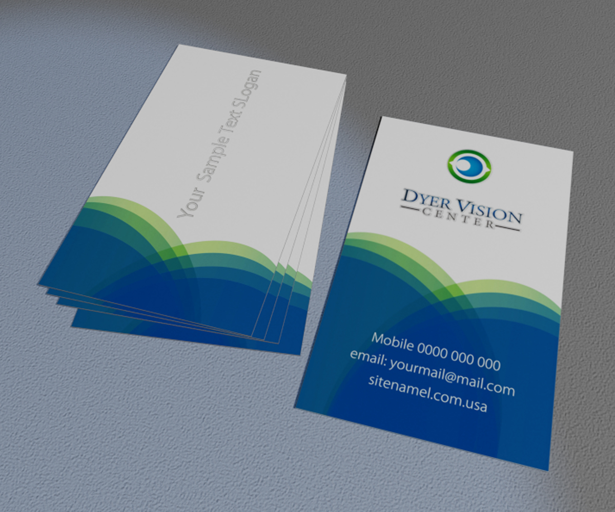 Business Card Design by Tamriko for Dyer Vision Center | Design #3718961