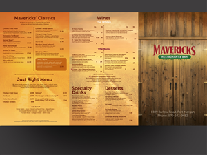 Menü-Design von INGA DESIGN für David Dobbs Enterprises / Menu Designs | Design #3930993