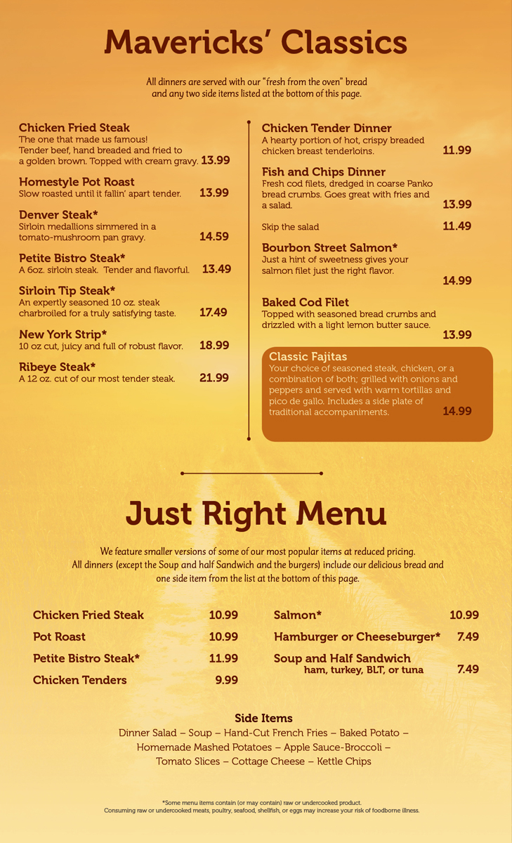 Menu Design by INGA DESIGN for David Dobbs Enterprises / Menu Designs | Design #3958787