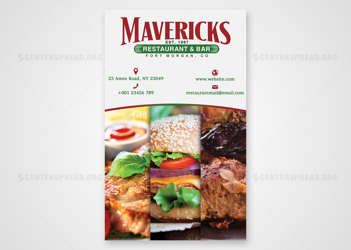 Menu Design by CENTERSPREAD for David Dobbs Enterprises / Menu Designs | Design #3883344
