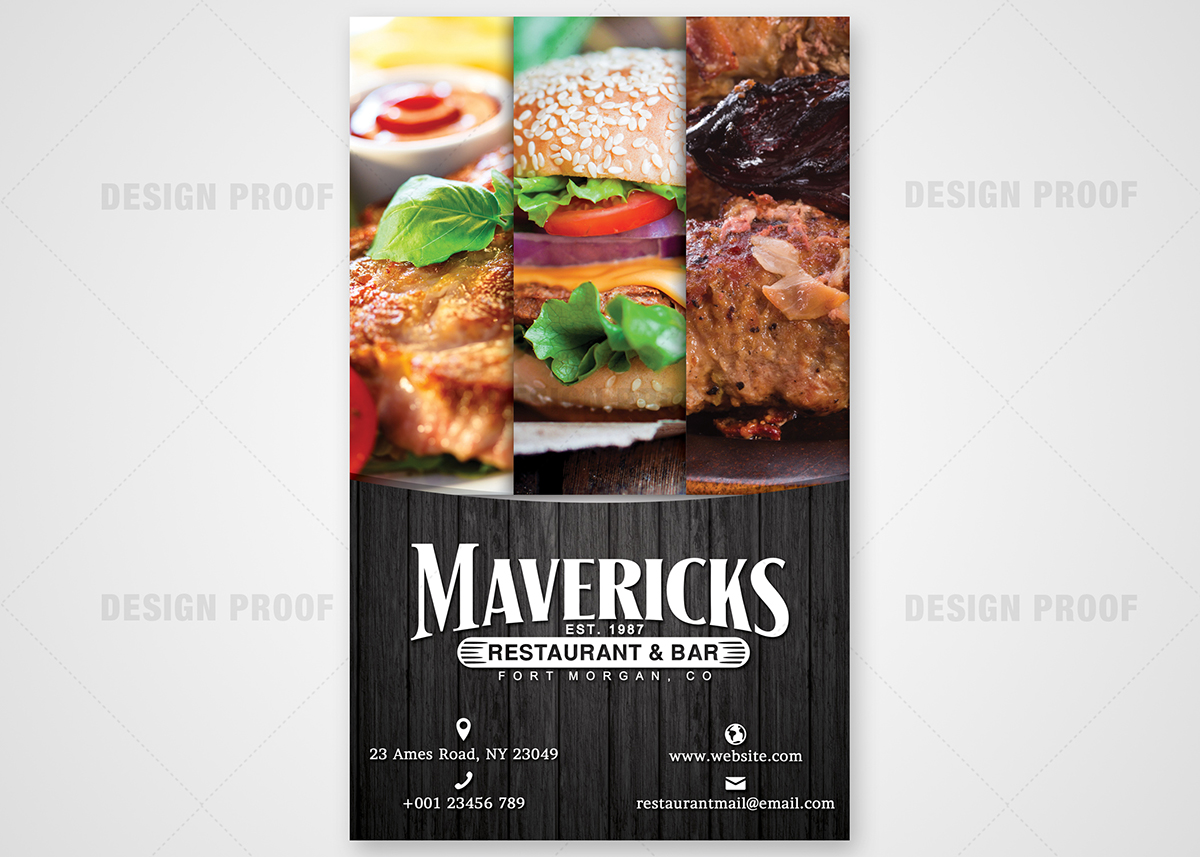 Menu Design by CENTERSPREAD for David Dobbs Enterprises / Menu Designs | Design #3903630