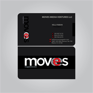 Business Card Design by MTu for MOVES Media Ventures LLC | Design: #3707946