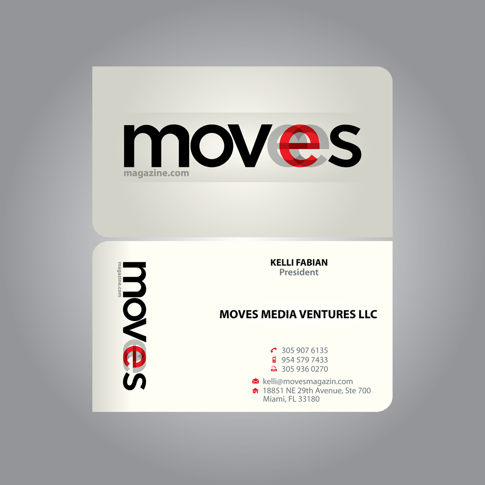 Business Card Design by MTu for MOVES Media Ventures LLC | Design #3709890