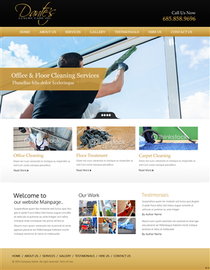 Wordpress Design by pb for Dante's Luxury Care | Design: #3703429