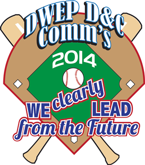 Baseball Themed Logo for Communications Meeiting