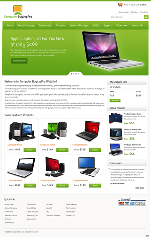 Web Design par pb pour Computer Buying Pro | Design : #976806