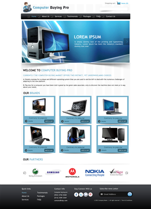Web Design par pb pour Computer Buying Pro | Design : #984407